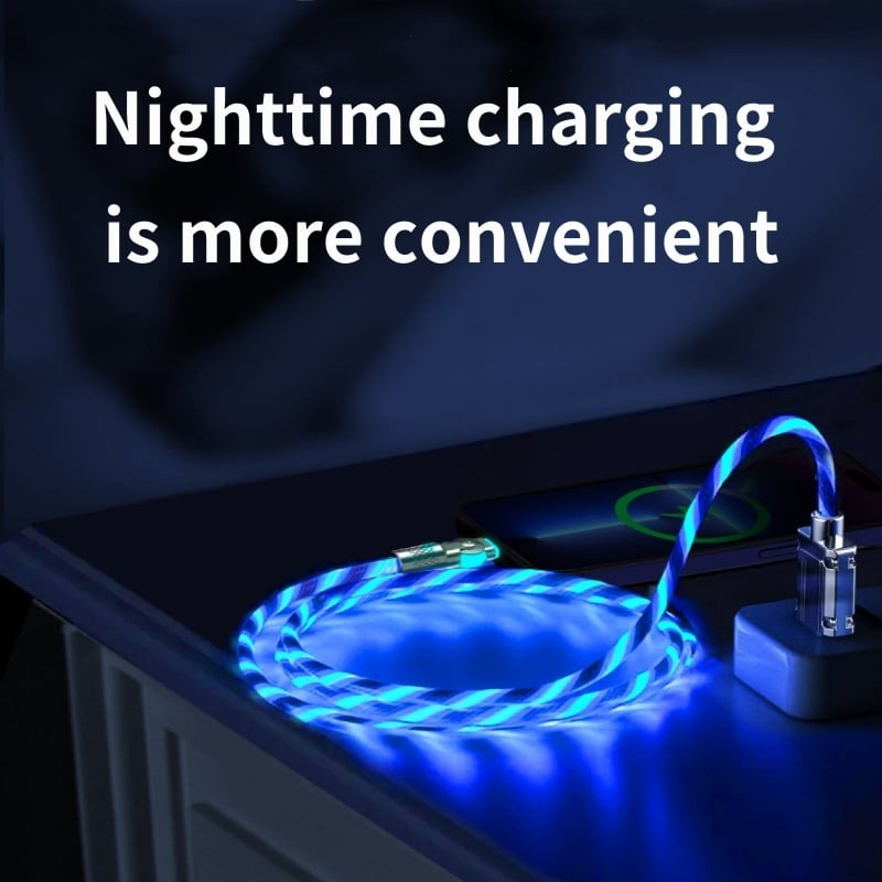 GlowCharge™ – Drehbares Kabel mit magnetischem Ladeanschluss | 1+2 GRATIS