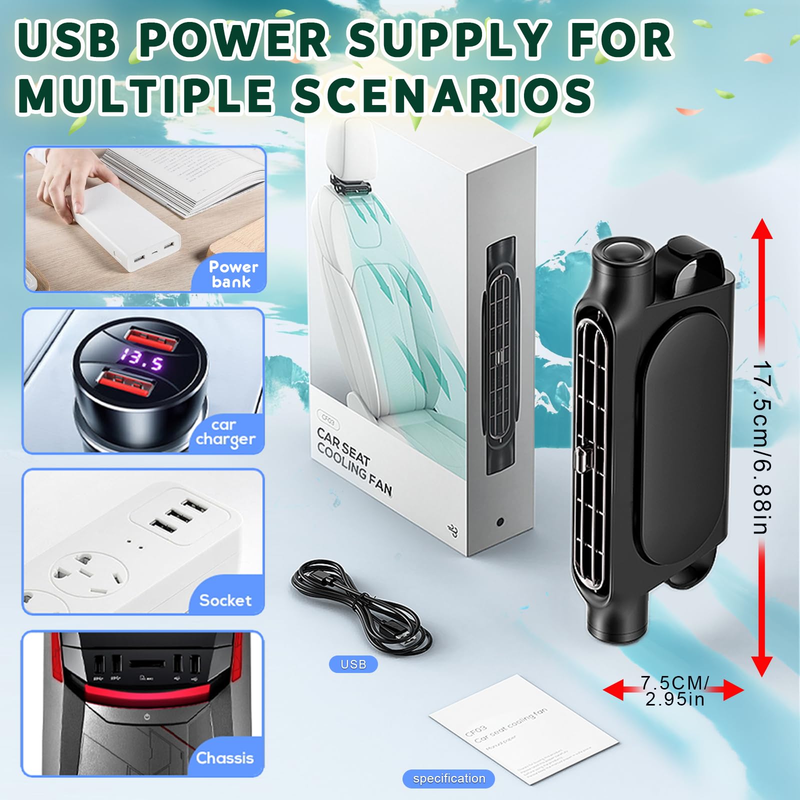 CoolLux® Sitzrücken-Ventilator | 50% RABATT