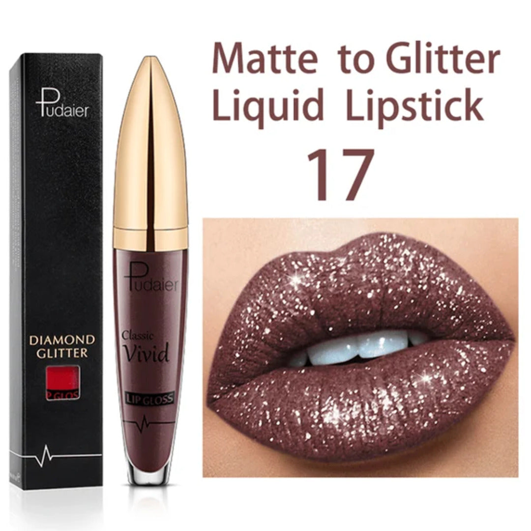 GlamShine - Attraktiver Glitzer-Lippenstift | 1+1 GRATIS