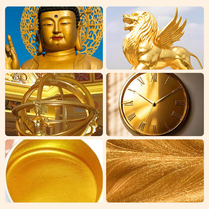 GoldLuxe — Wetterfeste Goldfarbe auf Wasserbasis | 50% RABATT