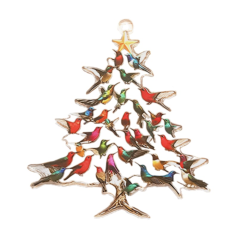 Winterly – Kolibri 2D Acryl-Weihnachtsornament | 1+2 GRATIS