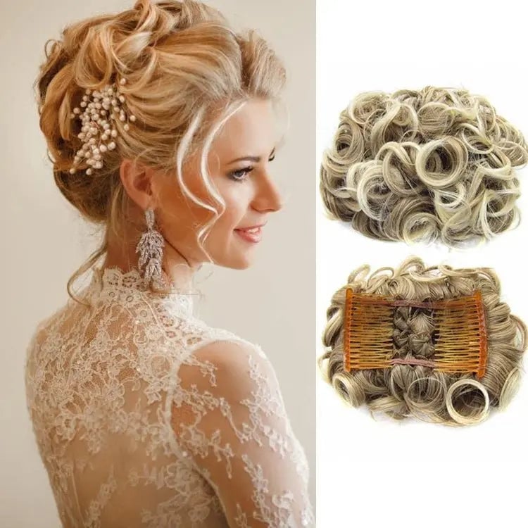 GlamBun™ – Unordentlicher Locken-Dish-Bun | 1+1 GRATIS