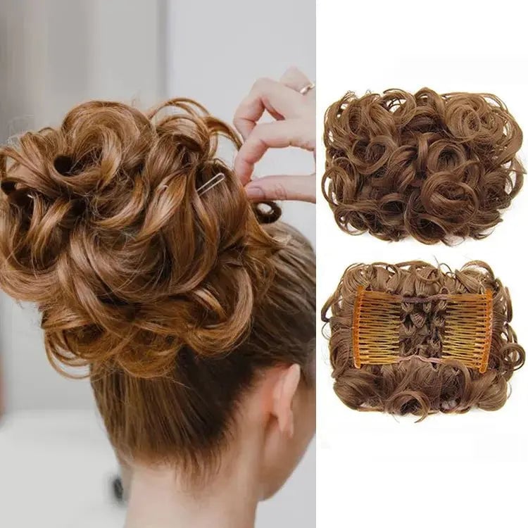 GlamBun™ – Unordentlicher Locken-Dish-Bun | 1+1 GRATIS
