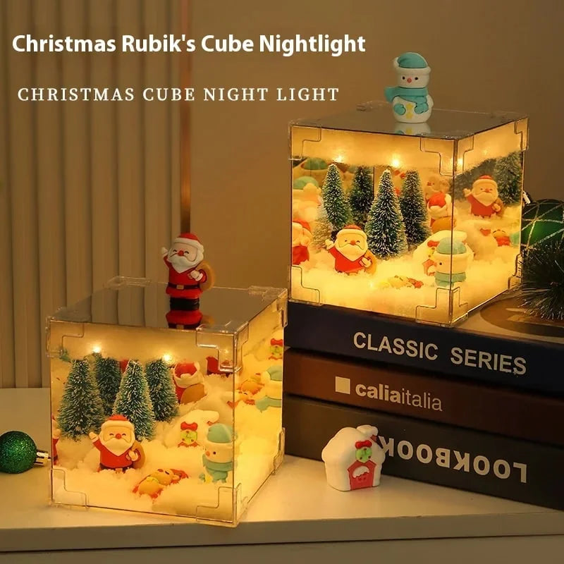 Weihnachten Rubik's Cube Nachtlicht