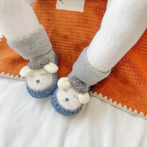 Ava – Baby-Baumwollsocken mit rutschfestem Griff und Wärme