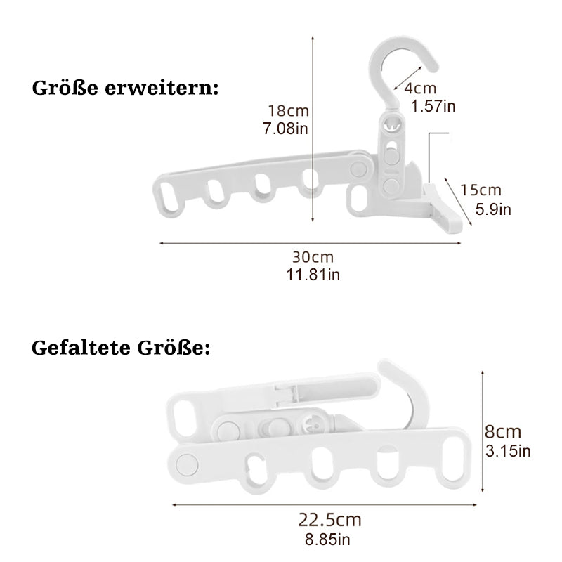 Tragbarer faltbarer Reise-Kleiderbügel™ | 50% RABATT