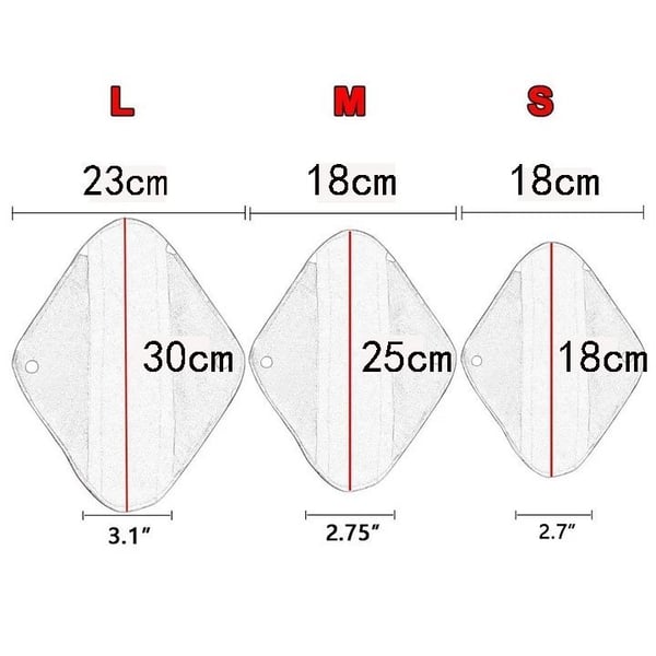 Wiederverwendbare Damenbinden aus Bambus (Farbe beliebig)