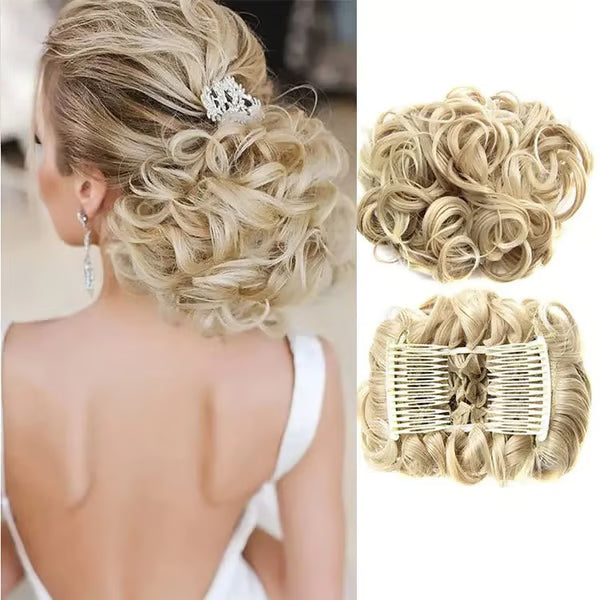 GlamBun™ – Unordentlicher Locken-Dish-Bun | 1+1 GRATIS