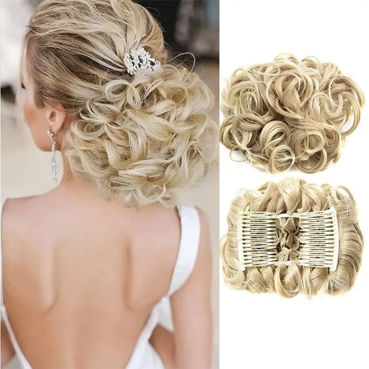 GlamBun™ – Unordentlicher Locken-Dish-Bun | 1+1 GRATIS