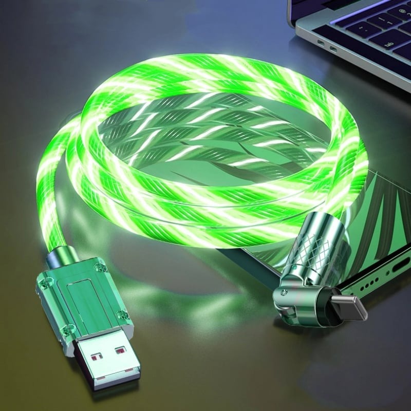 GlowCharge™ – Drehbares Kabel mit magnetischem Ladeanschluss | 1+2 GRATIS
