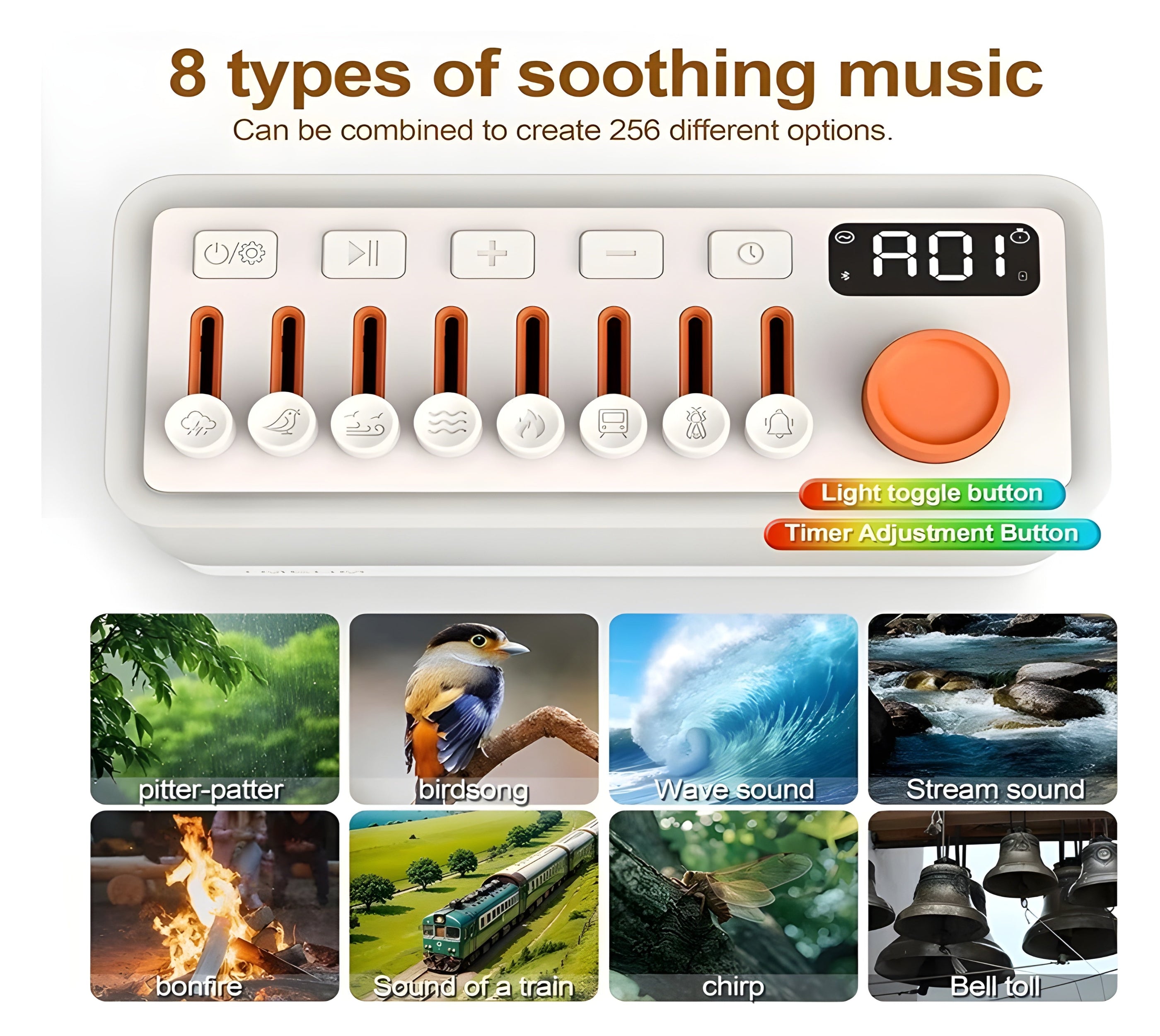 Velmina Sound Box mit 8 Umgebungsgeräuschen
