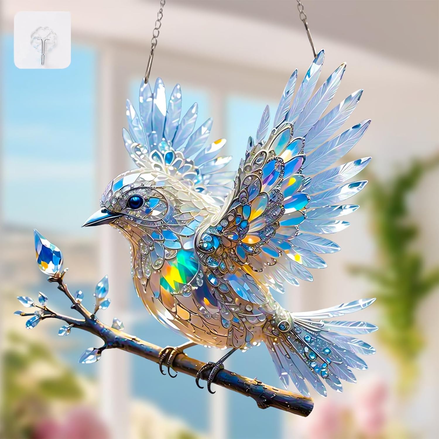 LumaBird – Glasvogel-Lichtdekoration | 4 Stück