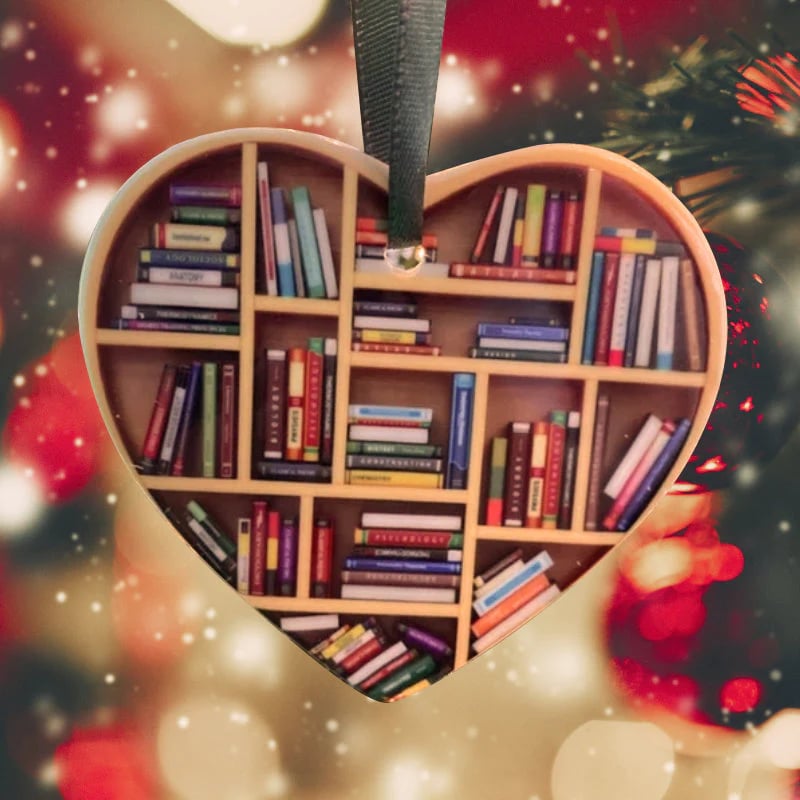 LiteraryHeart - Buchliebhaber Herz Ornament | 1+1 GRATIS