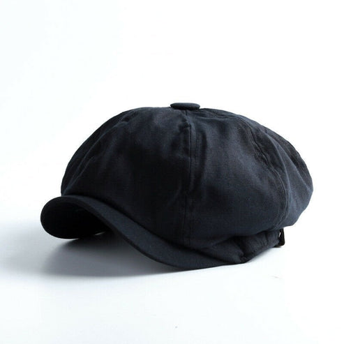 Baret kasketter Achteckige Newsboy kasket