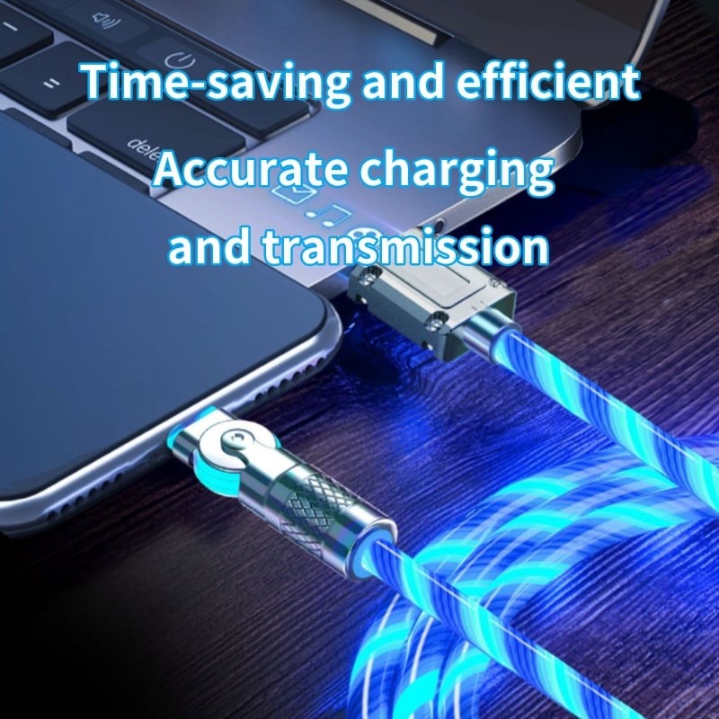 GlowCharge™ – Drehbares Kabel mit magnetischem Ladeanschluss | 1+2 GRATIS