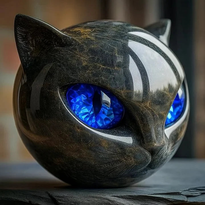 Noctura™ – Mystische schwarze Katzenskulptur | 50% Rabatt