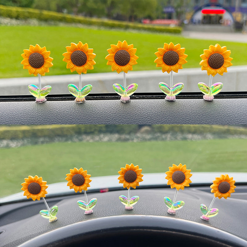 Niedliches Sonnenblumen-Autoornament