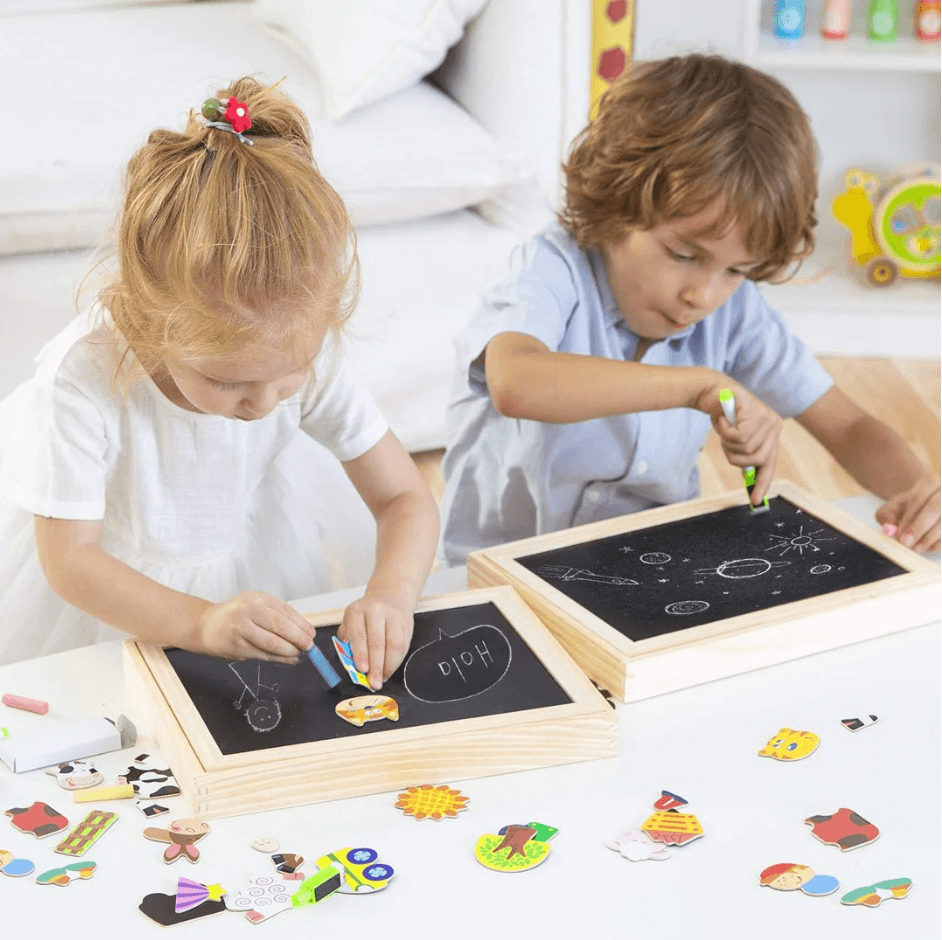 KreativTisch - Magnetischer doppelseitiger Zeichentisch für Kinder | 50% RABATT