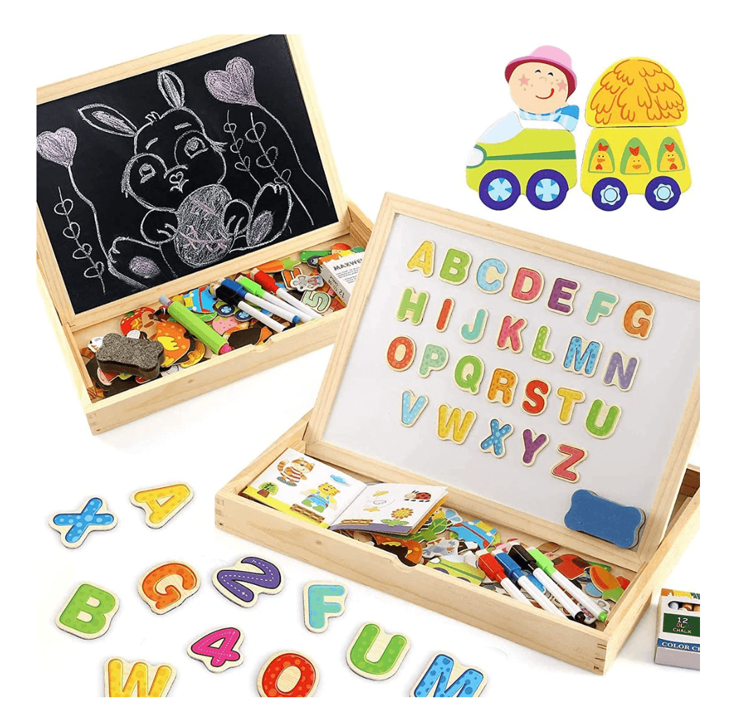 KreativTisch - Magnetischer doppelseitiger Zeichentisch für Kinder | 50% RABATT
