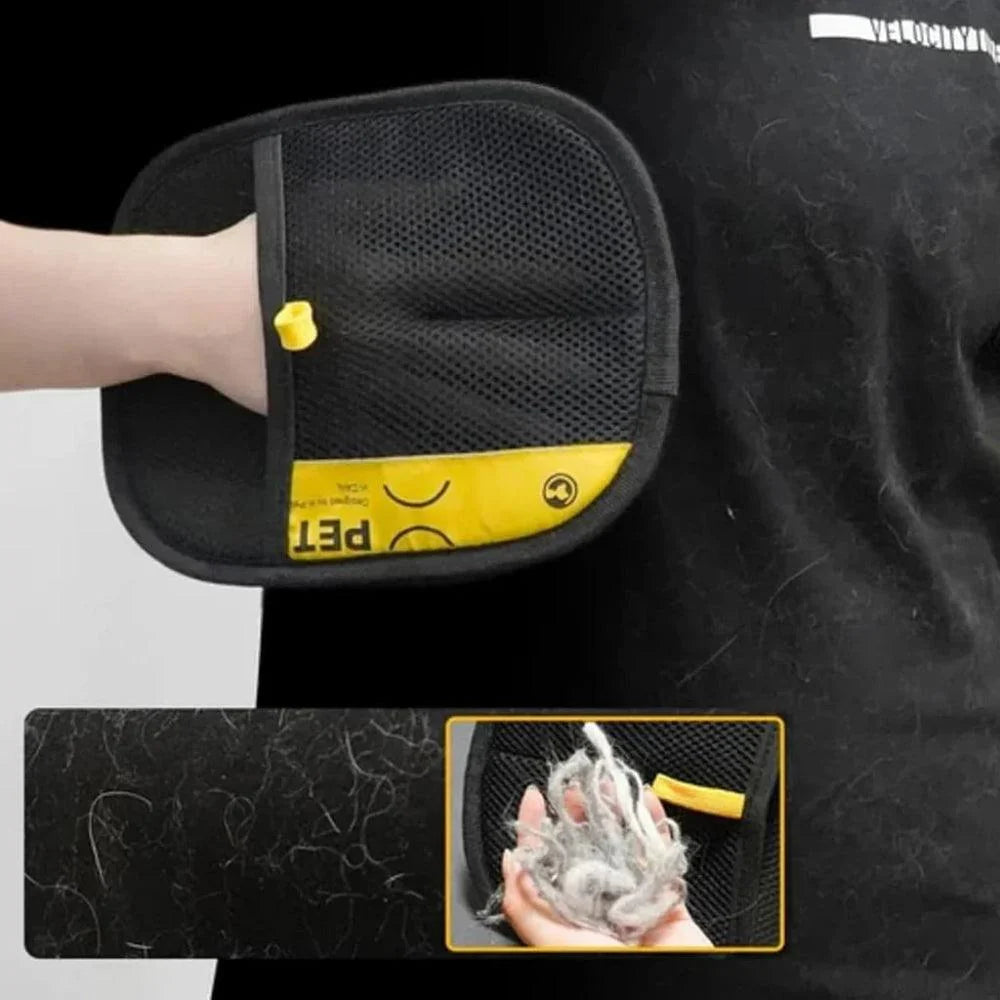 TierHandschuh | Entfernt mühelos Haare | 1+1 gratis