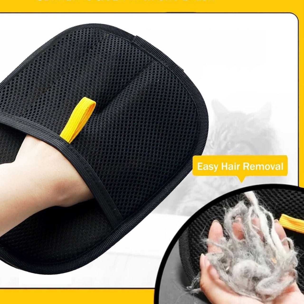 GroomyGlove – Antistatischer Handschuh zur Tierhaarentfernung | 1+2 GRATIS
