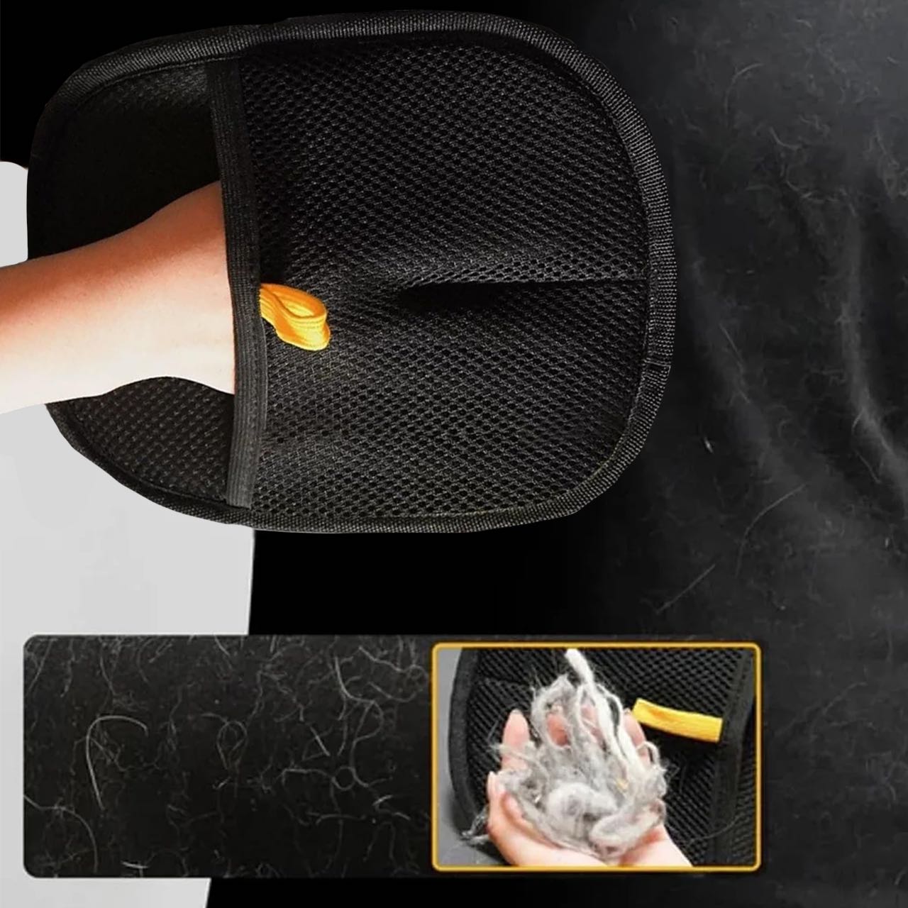 GroomyGlove – Antistatischer Handschuh zur Tierhaarentfernung | 1+2 GRATIS
