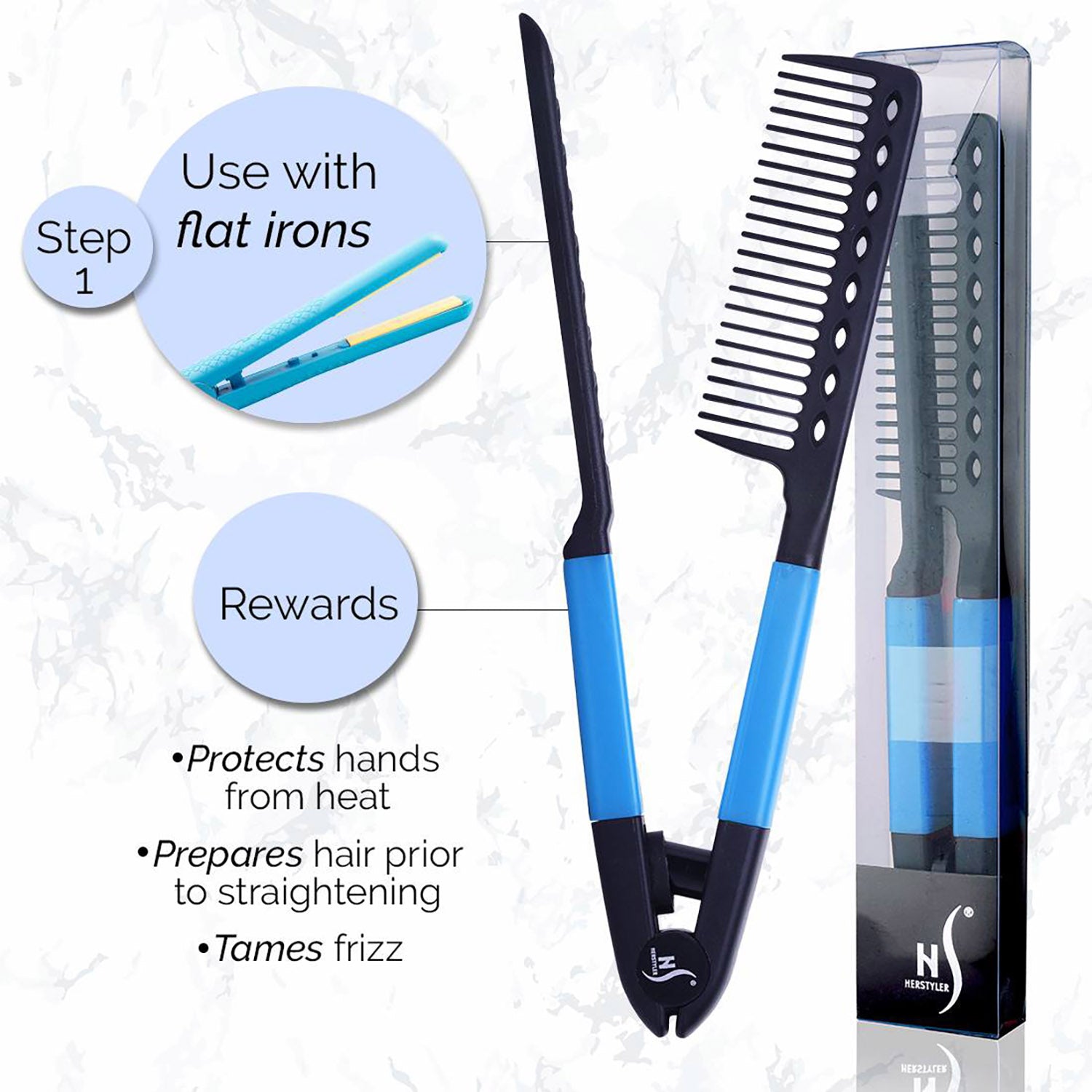 SilkGlide V-Comb – Glattes Haar wie vom Profi | 1+1 GRATIS