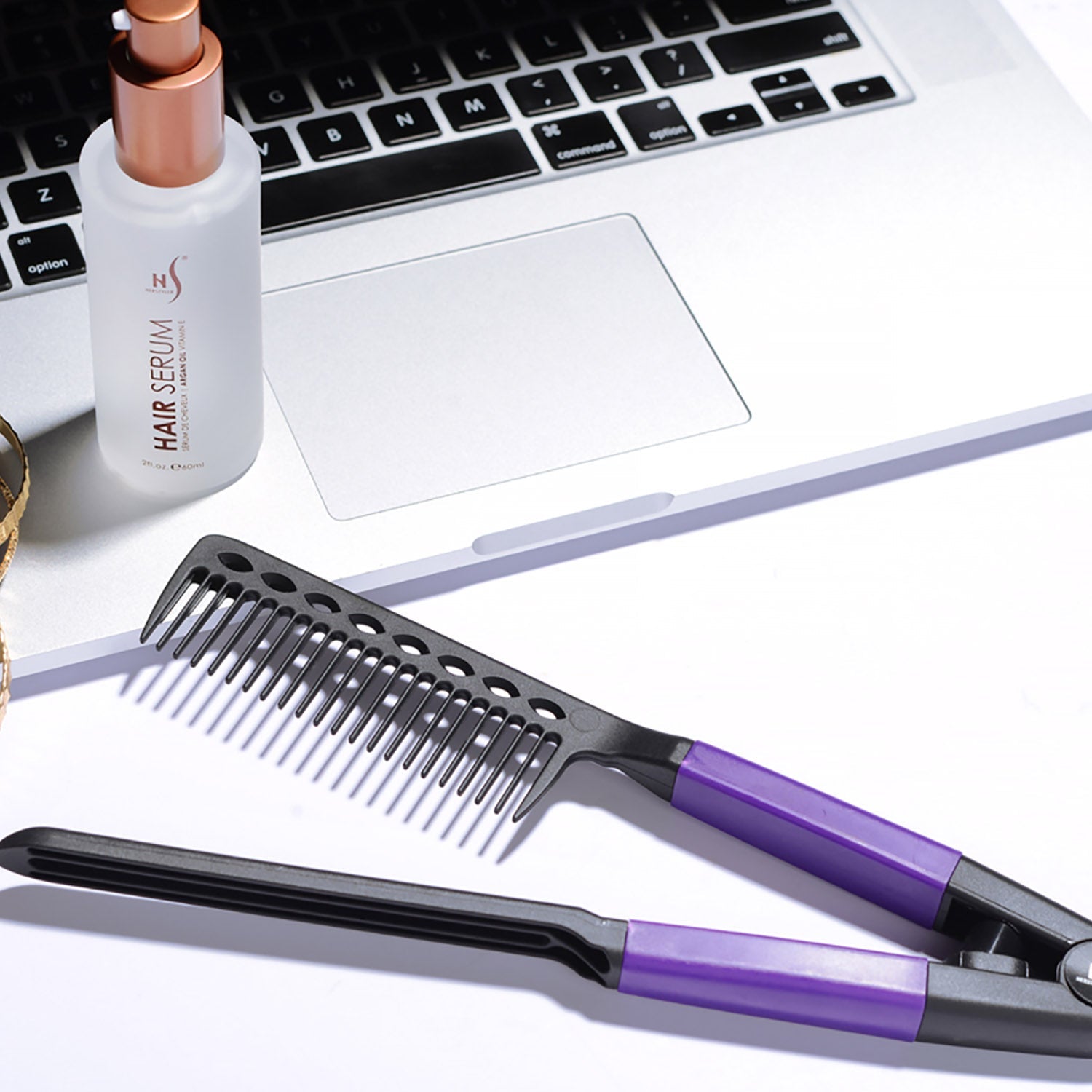 SilkGlide V-Comb – Glattes Haar wie vom Profi | 1+1 GRATIS