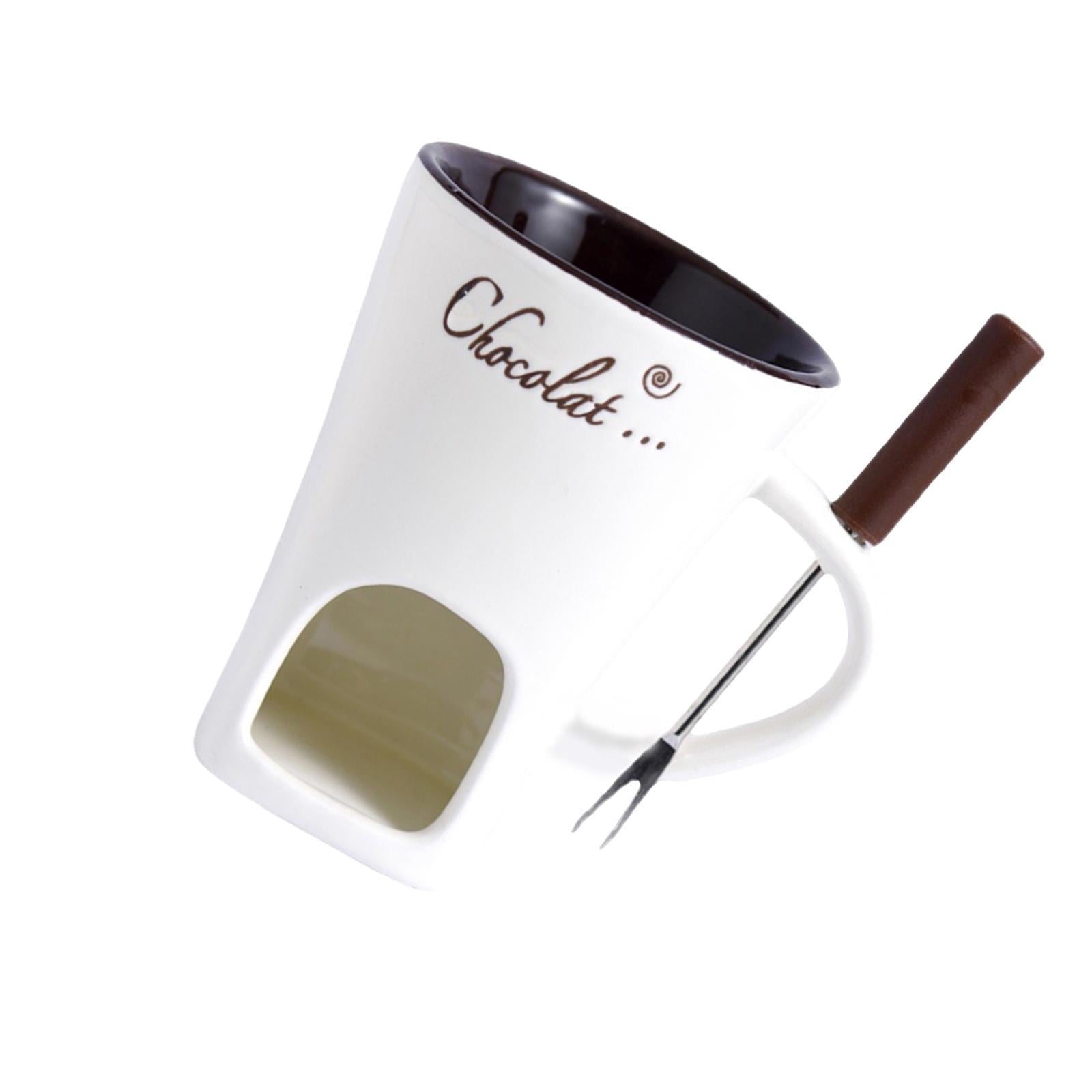 Multifunktionale Fondue-Tasse aus Keramik