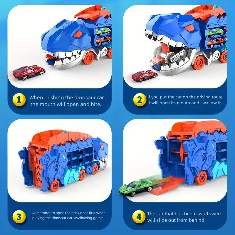 DinoMorph – 4-in-1 Transformer Riesen-Truck & Dino-Spielset