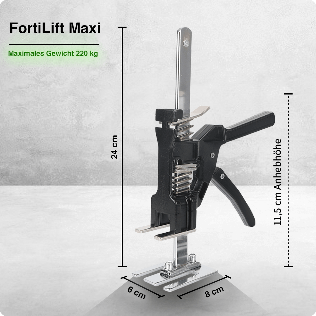 FortiLift™- praktisches Einhandmontagewerkzeug für kraftvolles Heben