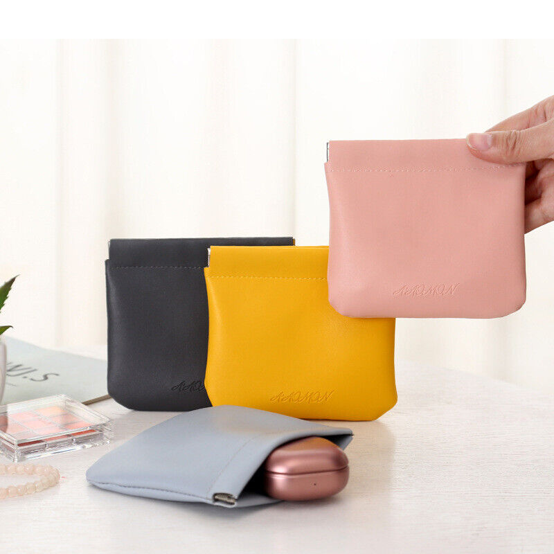 Tragbare selbstschließende wasserabweisende Ledertasche Kosmetiktasche Aufbewahrung | 1+1 GRATIS