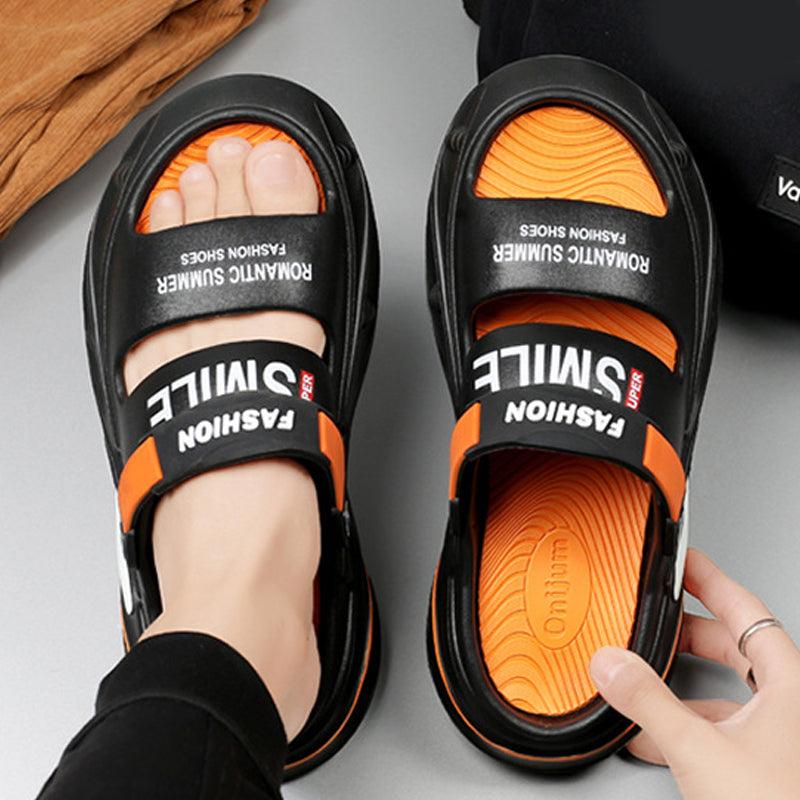 Sandalen mit dicker Sohle und weichem Griff