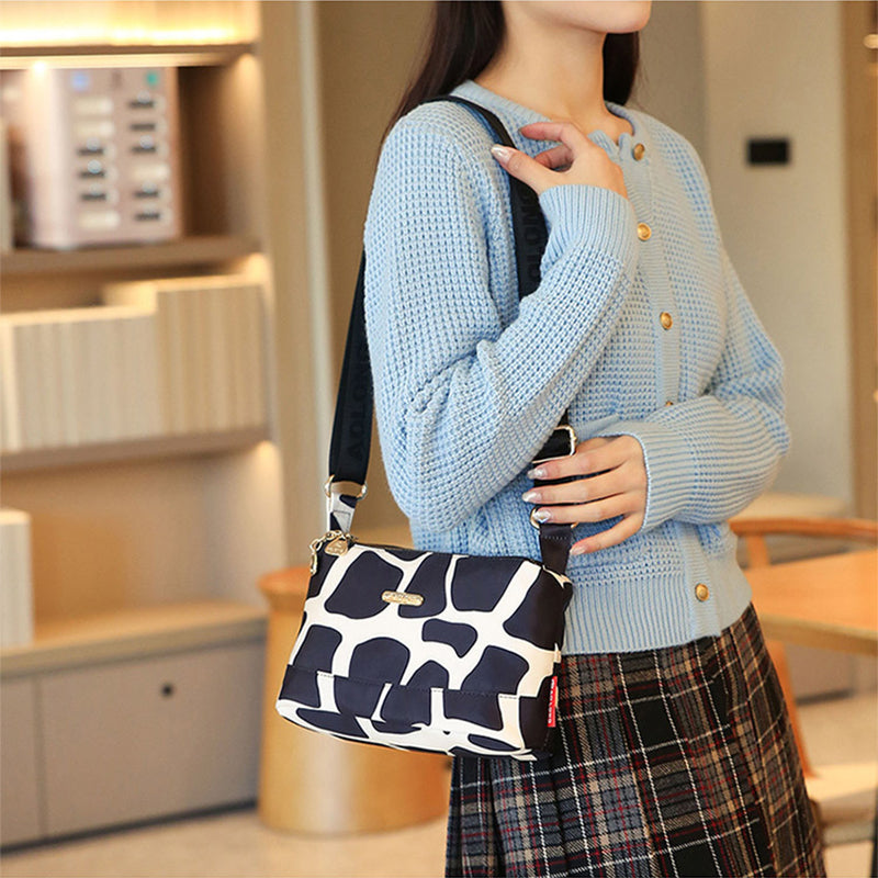 PrintEase™ – Damen Umhängetasche mit Multi-Taschen-Design