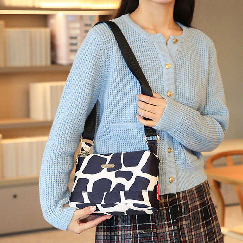 PrintEase™ – Damen Umhängetasche mit Multi-Taschen-Design
