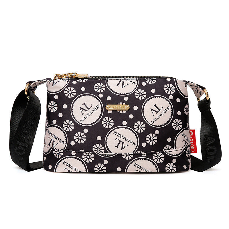 PrintEase™ – Damen Umhängetasche mit Multi-Taschen-Design