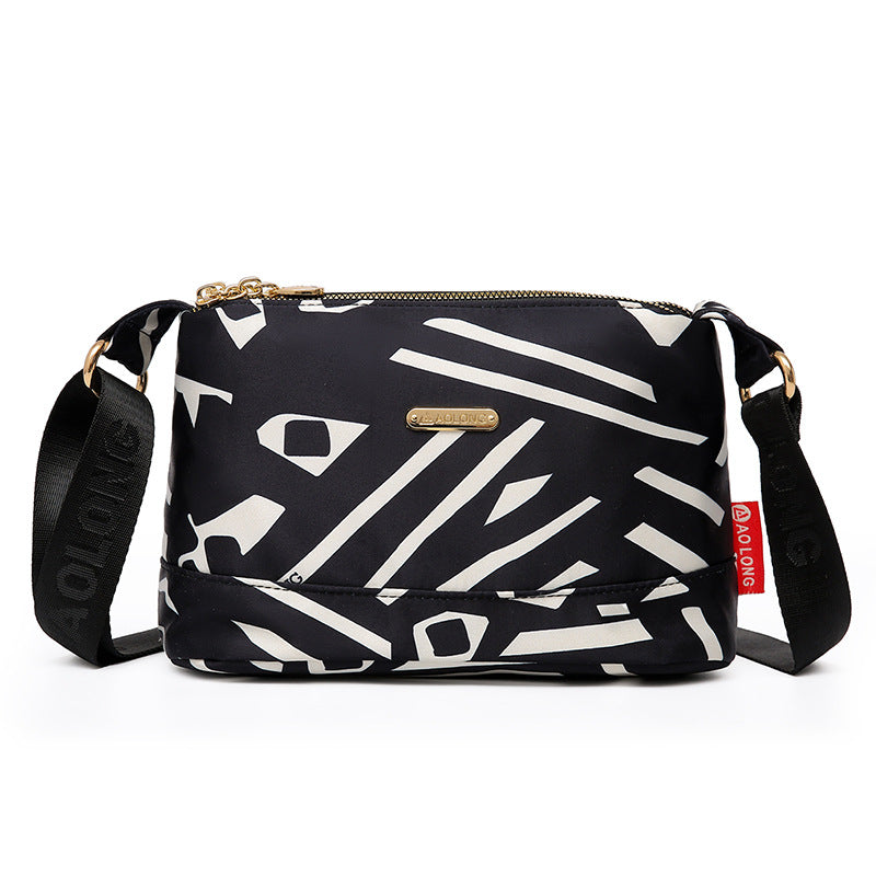 PrintEase™ – Damen Umhängetasche mit Multi-Taschen-Design