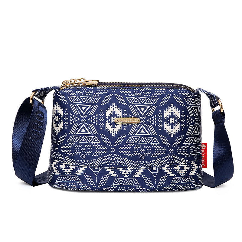 PrintEase™ – Damen Umhängetasche mit Multi-Taschen-Design