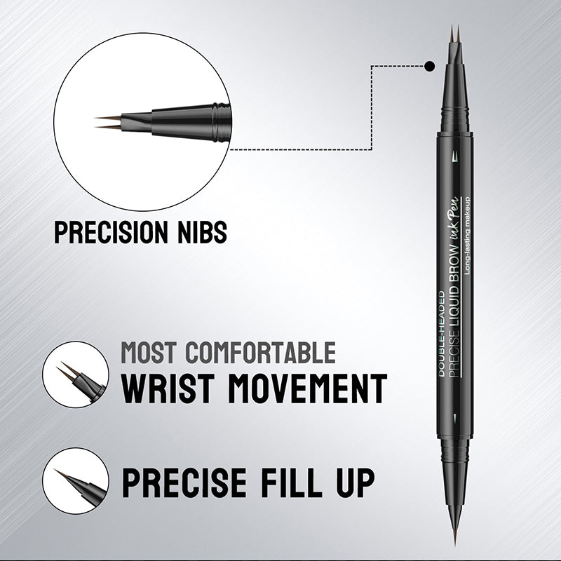 BrowMaster™ – 2-in-1 Flüssiges Augenbrauenstift | 1+1 GRATIS