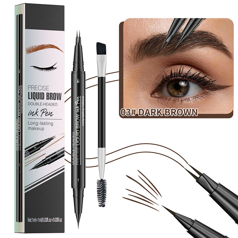 BrowMaster™ – 2-in-1 Flüssiges Augenbrauenstift | 1+1 GRATIS