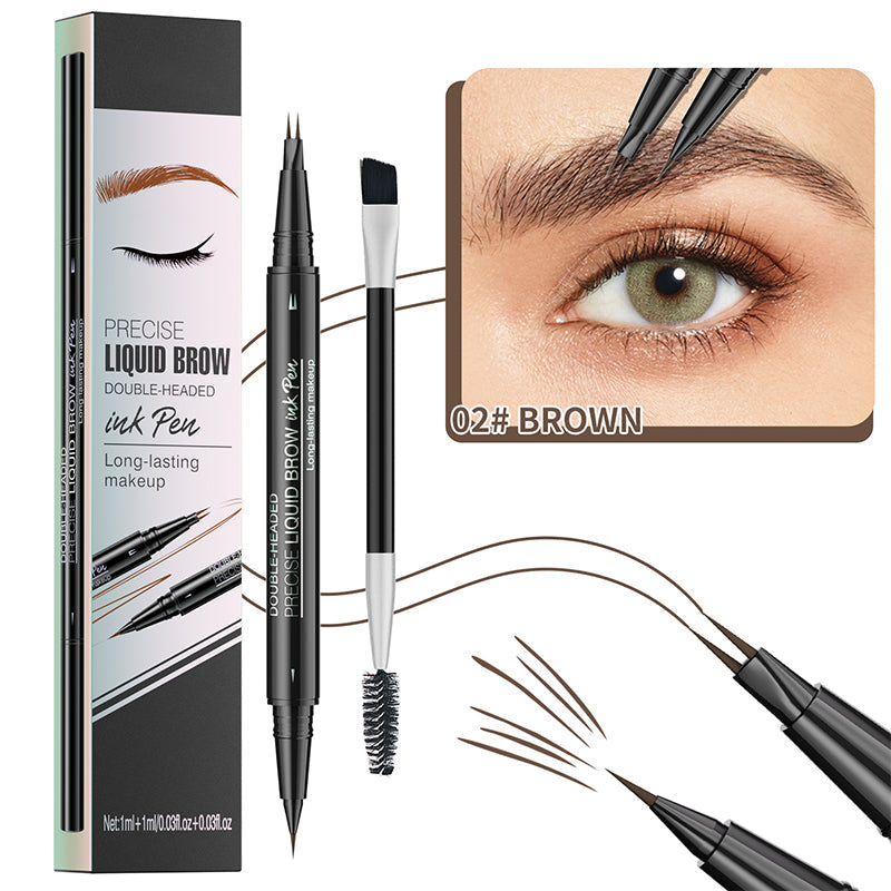 BrowMaster™ – 2-in-1 Flüssiges Augenbrauenstift | 1+1 GRATIS