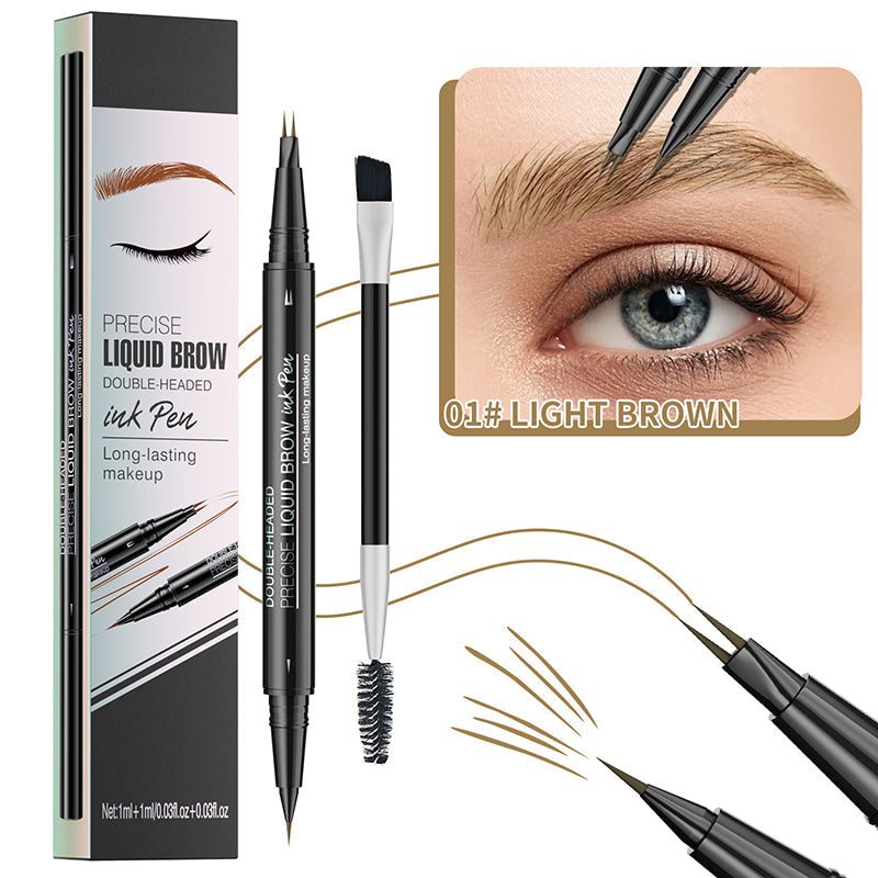BrowMaster™ – 2-in-1 Flüssiges Augenbrauenstift | 1+1 GRATIS
