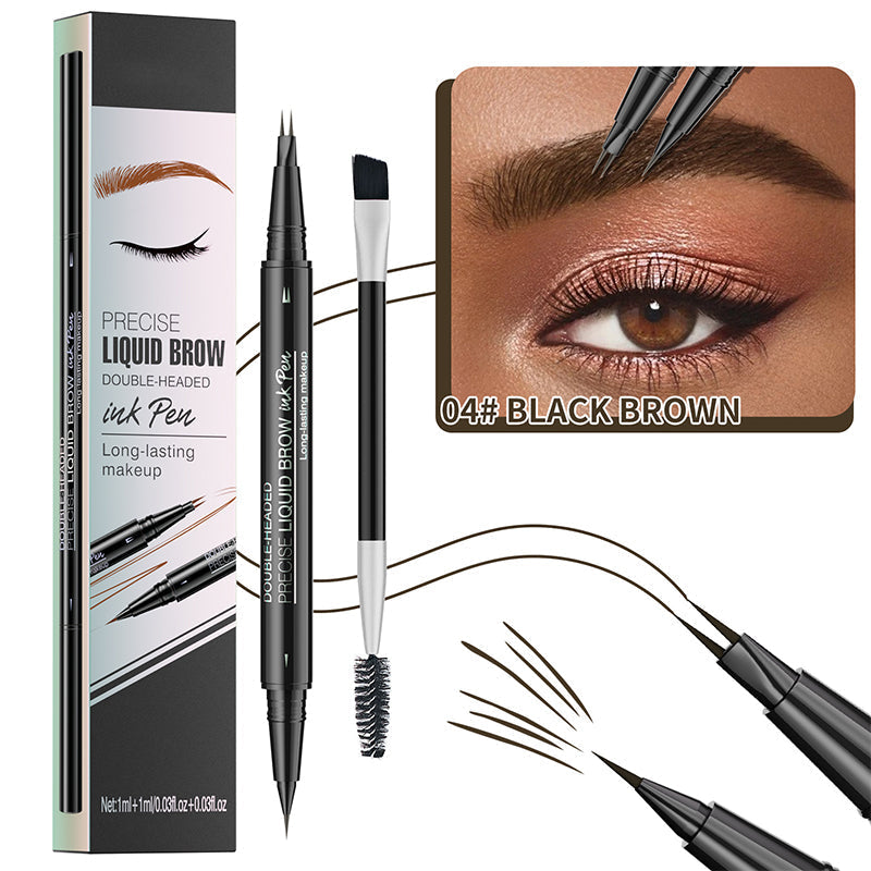BrowMaster™ – 2-in-1 Flüssiges Augenbrauenstift | 1+1 GRATIS