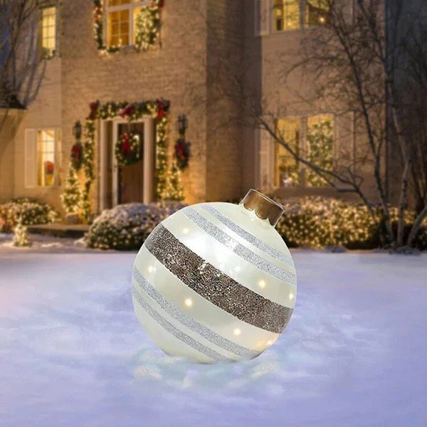 GlowSphere – Outdoor Weihnachts-PVC-Aufblasbare Dekokugel