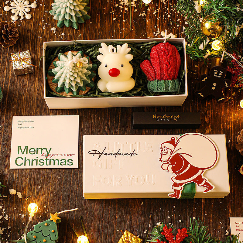 FestiveGlow – Weihnachtsduft-Kerzen-Set im Geschenkbox