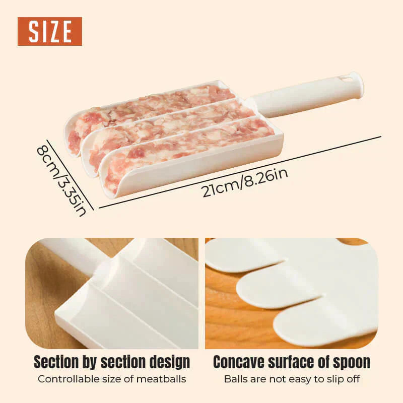 CreativeKitchen – Dreifacher Fleischbällchenformer | 1+1 GRATIS