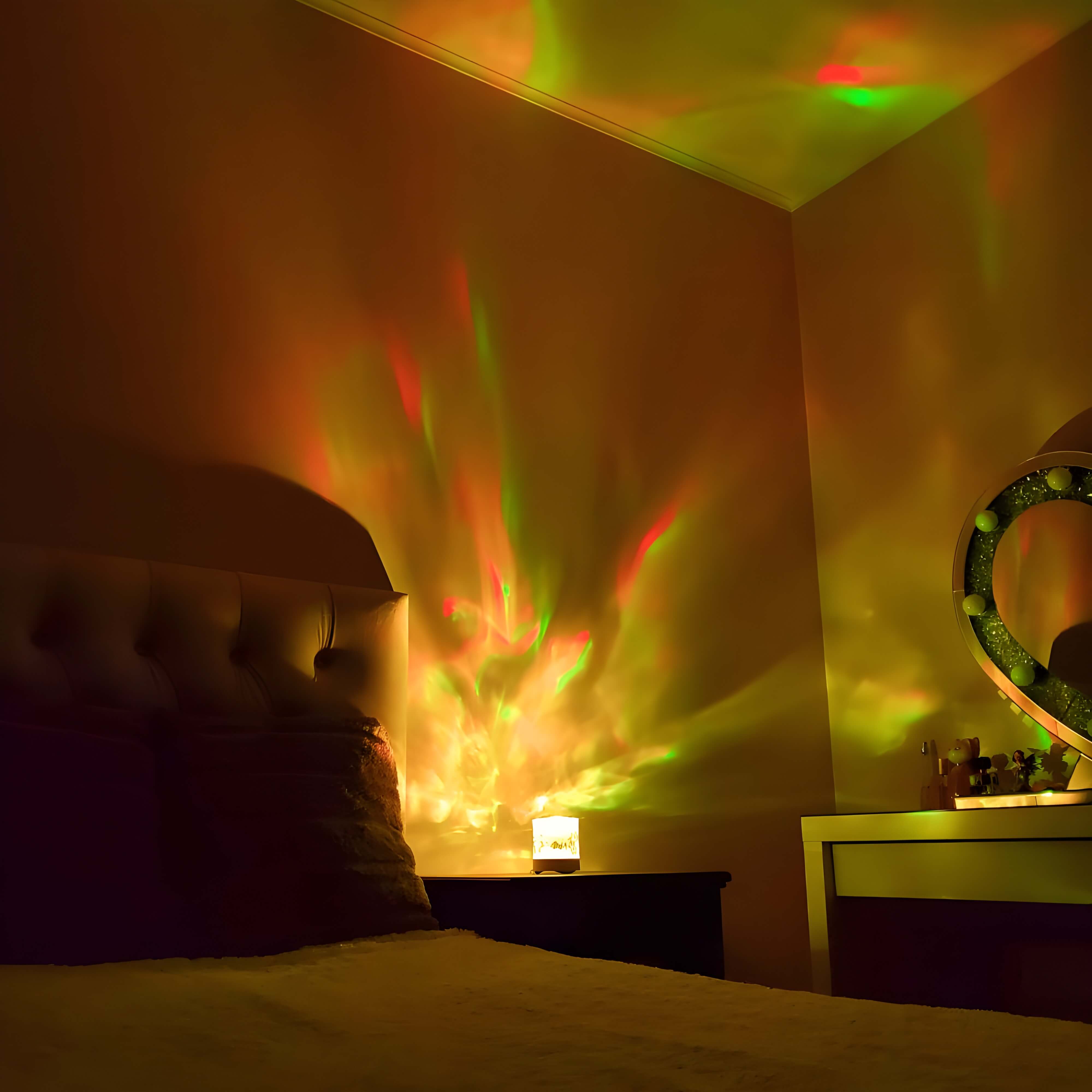 AuroraShine – Kabellose Nordlicht-Lampe