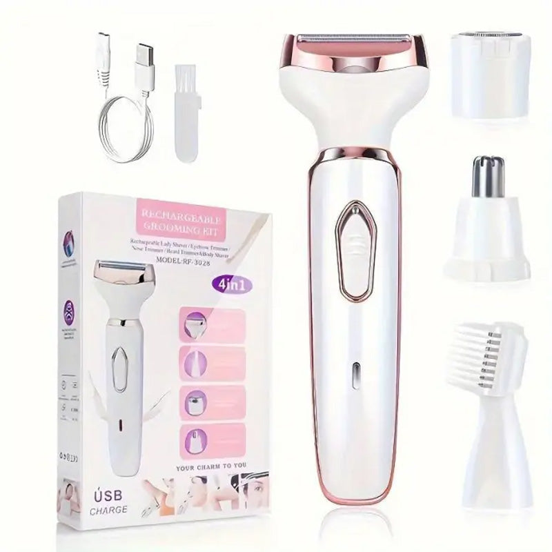 SilkyGlow™ 4-in-1 Kabelloser Damenrasierer