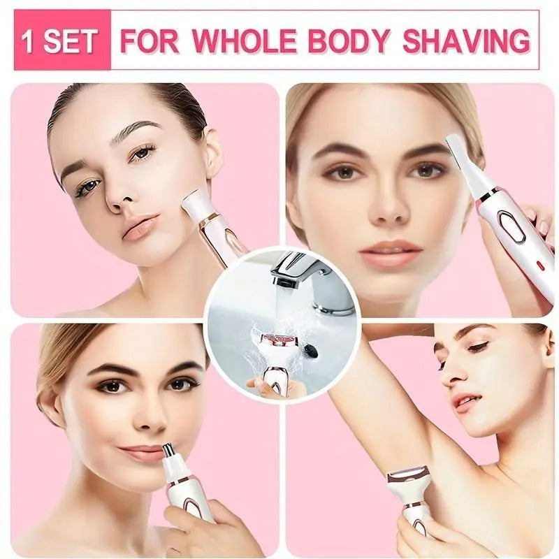 SilkyGlow™ 4-in-1 Kabelloser Damenrasierer