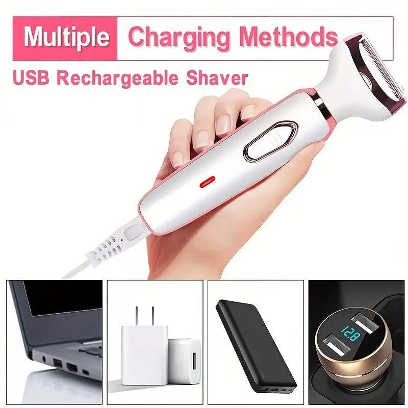 SilkyGlow™ 4-in-1 Kabelloser Damenrasierer